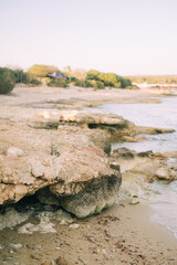 Traveling around Cyprus, beach landscapes and nature