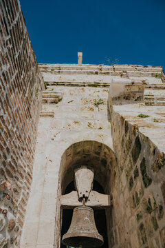Historic Fort Bell in Weathered Stone Arch in Bato, Catanduanes, Bicol, Philippines