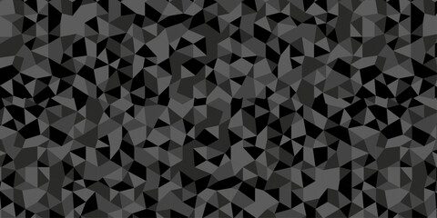 Abstract geometric wall tile and metal cube background triangle wallpaper. Seamless geometric pattern low polygon backdrop background. Gray diamond overlap polygonal background.	