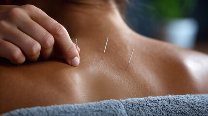 Experience holistic healing with acupuncture for pain relief and wellness at a modern spa promoting relaxation and natural therapy for body and mind