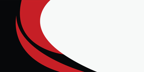 Abstract red waves are flowing on black and white background. red line background curve element. Suit for business, cover, header, wallpaper, corporate, website, flyer