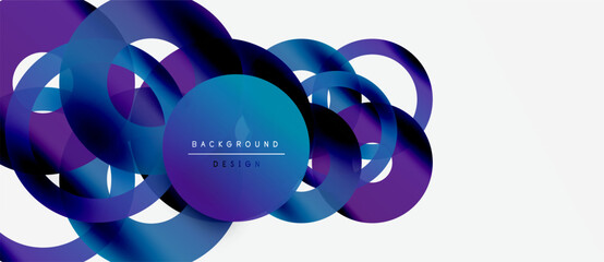Abstract fluid shapes overlap, creating dynamic blue purple gradients. Modern design element for backgrounds, presentations. Minimalist aesthetic.