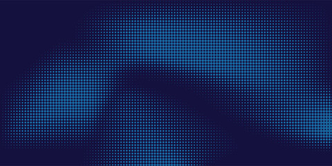 Modern blue wavy halftone background. Dot pop art sport style vector.Eps 10