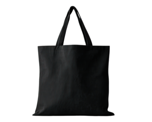 Blank black tote bag