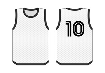 Training bibs vector template illustration