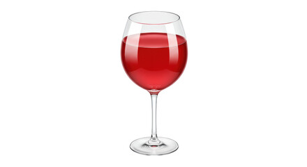 Elegant red wine glass isolated PNG, alcoholic beverage for celebration and special occasions