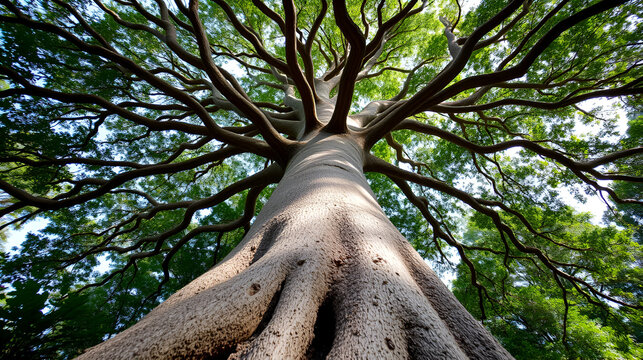 Kauri tree from root till canopy.