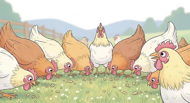 Chicken In Farm Scene Images – Browse 44,899 Stock Photos, Vectors, and ...