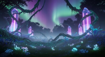 Obraz premium Jungle of Living Holograms