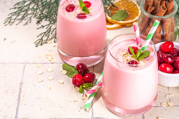 Cranberry oatmeal smoothie