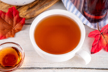 Sweet refreshing Maple hot Tea Drink