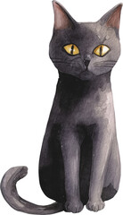 Halloween Watercolor Element