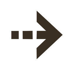 vector arrow icon on white background	