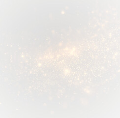 Christmas golden sparkle PNG overlay, glowing bokeh confetti texture, festive shining glitter...