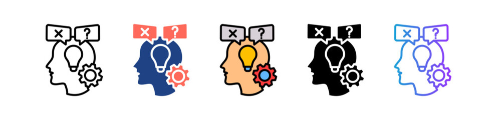 Critical Thinking multiple icon