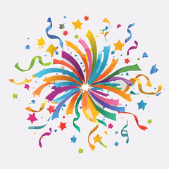 abstract colorful background with flowers