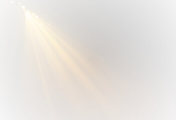 Glowing Golden Light PNG Transparent Spotlight Effect for Backgrounds, Studio Scenes, and Stage Design