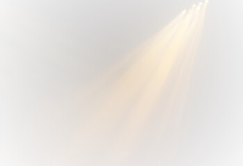Glowing Golden Light PNG Transparent Spotlight Effect for Backgrounds, Studio Scenes, and Stage...
