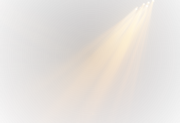 Glowing Golden Light PNG Transparent Spotlight Effect for Backgrounds, Studio Scenes, and Stage Design