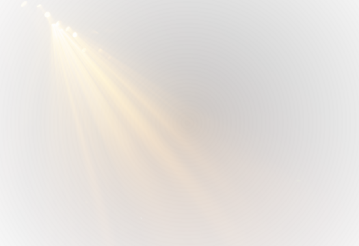 Glowing Golden Light PNG Transparent Spotlight Effect for Backgrounds, Studio Scenes, and Stage Design