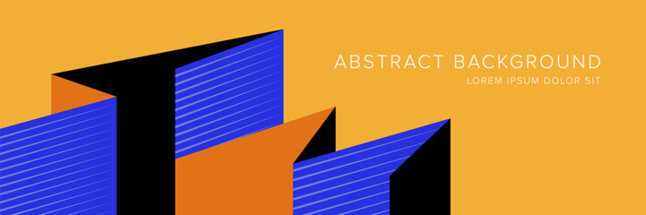 Modern abstract background for presentation design, dynamic shapes composition. Vector illustration