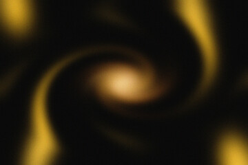Abstract golden swirl on a dark background, representing energy or a galaxy