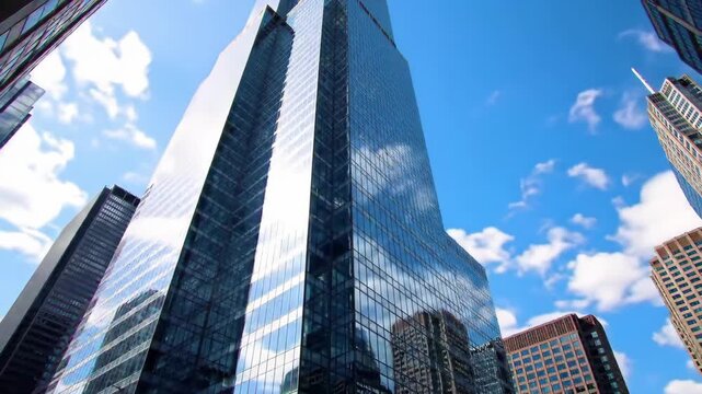 city skyscraper cityscape sky building cloud urban  millennium modern building modern architecture