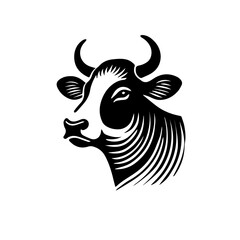 vector image of a cow