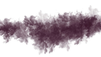 Dark Purple Paint Stroke with Jagged Edges and abstract isolated on a transparent background