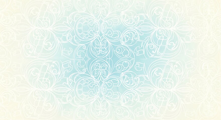 Obraz premium Delicate floral pattern design digital art creative studio environment soft color palette aesthetic visual concept