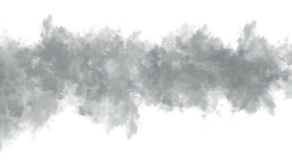 Horizontal gray abstract shape with jagged edges grey isolated on a transparent background