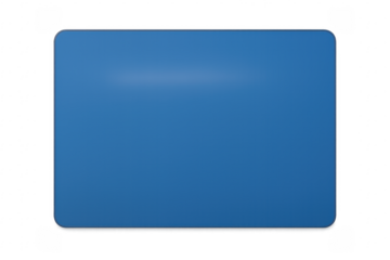Blank blue rectangle shape with rounded corners