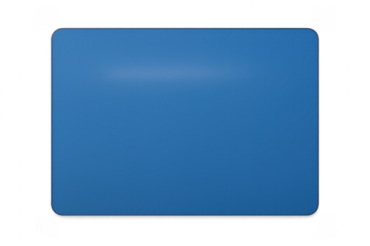 Blank blue rectangle shape with rounded corners