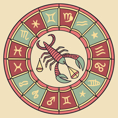 stamp with the zodiac