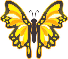 decorative beautiful butterfly stickers