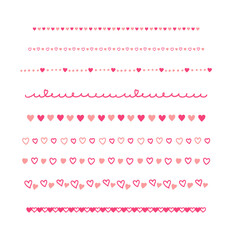 手描きのゆるハートライン heart line ピンク