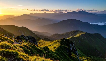 Mountain vista at sunrise (1)