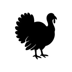 Turkey Silhouette Vector for Thanksgiving Celebration