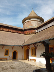Interior of the Morges Castle Museum in Switzerland