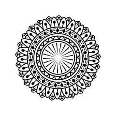 mandala circular ornament element vector design isolated white background