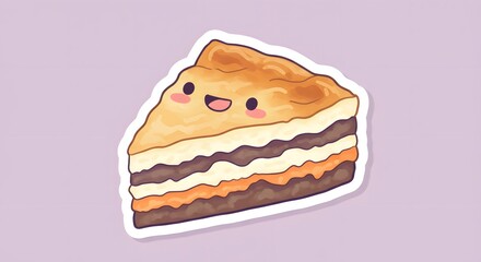 Cute chili dog with sparkle eyes, kawaii sticker