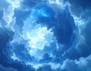 Circling clouds reveal a bright center