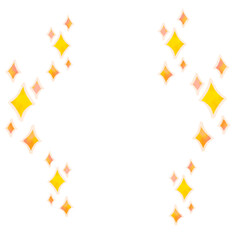 キラキラ 星 イラスト フレーム