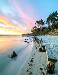 Stunning coastal sunrise
