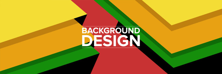 Modern abstract background for presentation design, dynamic shapes composition. Vector illustration