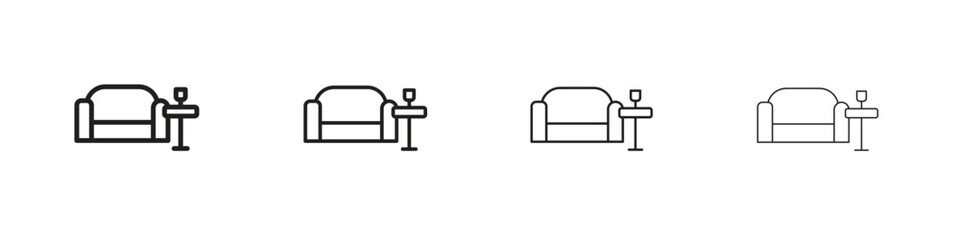 Lounge icon concept. editable vector trendy illustrations.