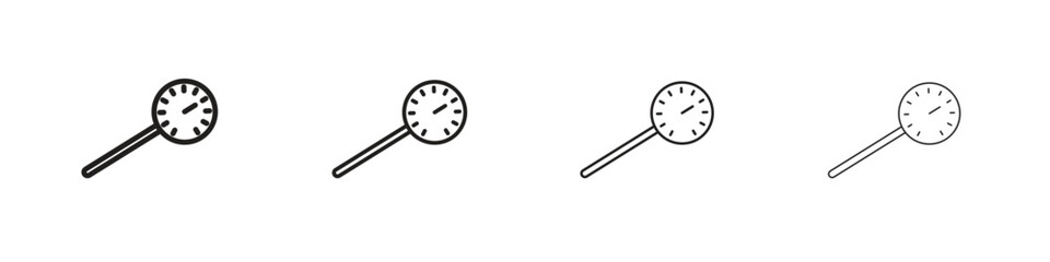 Kitchen thermometer icon concept. editable vector trendy illustrations.