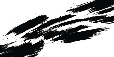 Vector brush grunge texture Rough Black Scratches splatter grunge distressed background. grunge isolated on white background