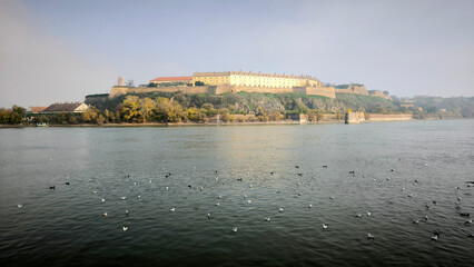 Naklejka premium Petrovaradin fortress in autumn, Novi Sad