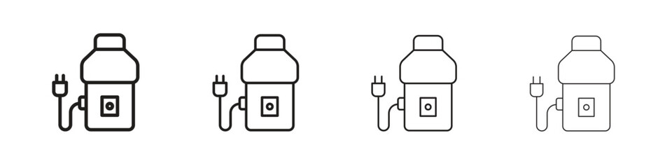 Garbage disposal icon concept. editable vector trendy illustrations.